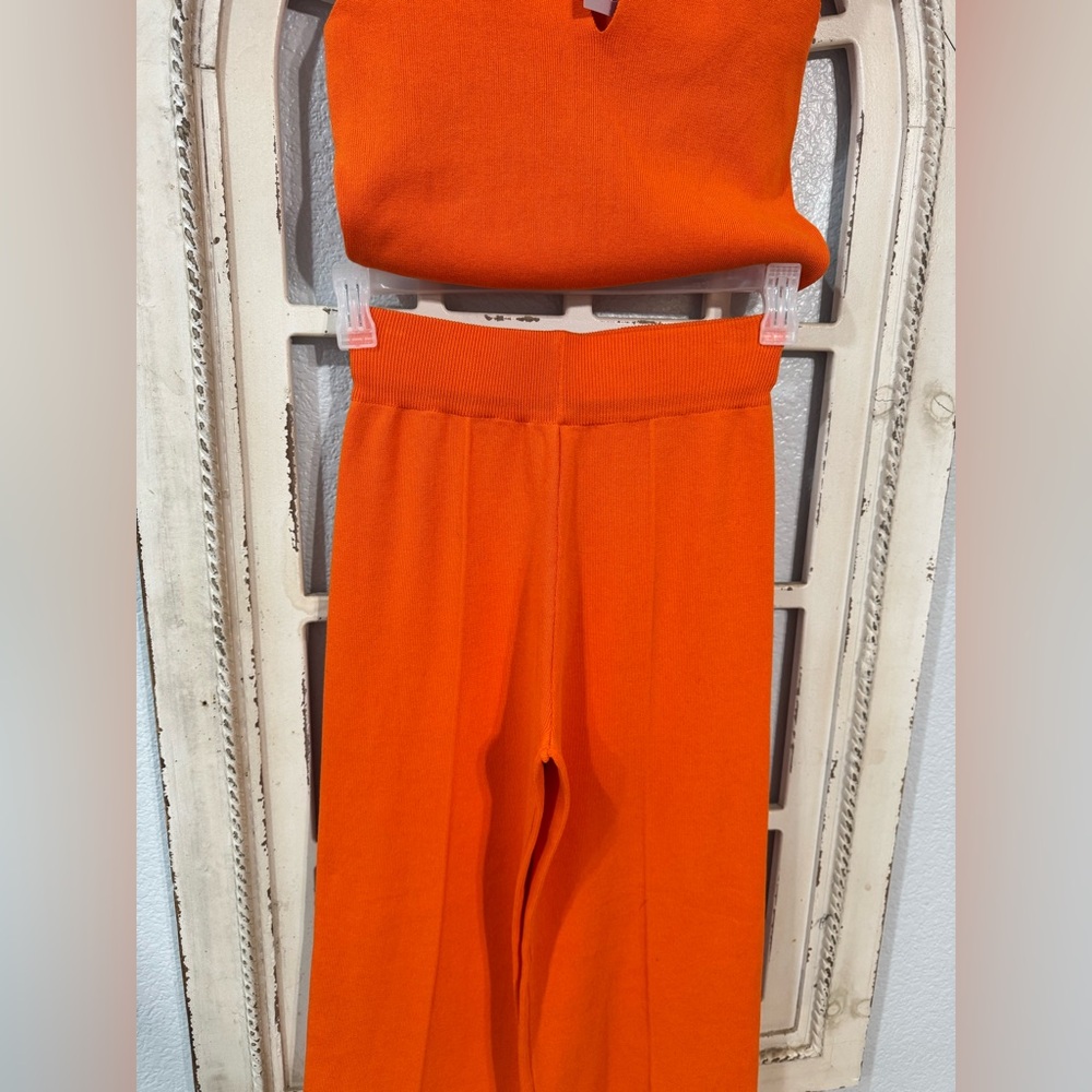 RIVIR Vibrant Orange Women's Jumpsuit SZ M - Picture 7 of 9